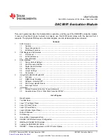 Preview for 1 page of Texas Instruments DAC8881 User Manual