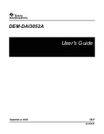 Texas Instruments DEM-DAI3052A User Manual preview