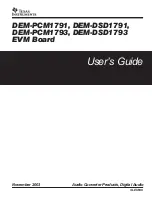 Предварительный просмотр 1 страницы Texas Instruments DEM-DSD1791 User Manual