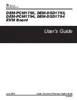 Texas Instruments DEM-DSD1792 User Manual preview