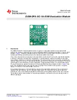 Предварительный просмотр 1 страницы Texas Instruments DEM-OPA-SC-1A-EVM User Manual