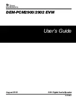 Texas Instruments DEM-PCM2900 EVM User Manual предпросмотр