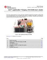 Preview for 1 page of Texas Instruments DLP LightCrafter Display 4710 EVM User Manual