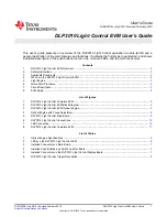 Texas Instruments DLP3010 User Manual предпросмотр