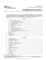 Предварительный просмотр 1 страницы Texas Instruments DP159RSB User Manual