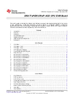 Предварительный просмотр 1 страницы Texas Instruments DRA76xP-ACD User Manual