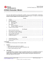 Texas Instruments DRV425EVM User Manual предпросмотр