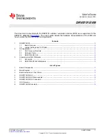 Предварительный просмотр 1 страницы Texas Instruments DRV8701EVM User Manual