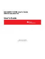 Предварительный просмотр 1 страницы Texas Instruments DS125BR111EVM User Manual