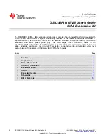 Предварительный просмотр 2 страницы Texas Instruments DS125BR111EVM User Manual