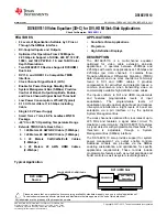 Предварительный просмотр 1 страницы Texas Instruments DS16EV5110 Operator'S Manual