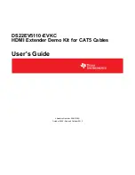 Preview for 1 page of Texas Instruments DS22EV5110-EVKC User Manual