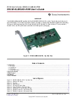 Preview for 1 page of Texas Instruments DS320-SLIMSAS-EVM User Manual