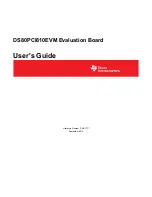 Предварительный просмотр 1 страницы Texas Instruments DS80PCI810EVM User Manual