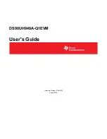 Предварительный просмотр 1 страницы Texas Instruments DS90UH949A-Q1EVM User Manual