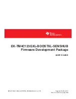 Preview for 1 page of Texas Instruments EK-TM4C123GXL-BOOSTXL-SENSHUB User Manual