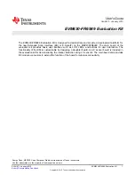 Предварительный просмотр 1 страницы Texas Instruments EVM430-FR6989 User Manual