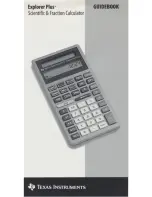 Preview for 1 page of Texas Instruments Explorer Plus Manual Book