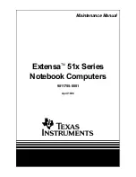 Texas Instruments Extensa 510 Maintenance Manual preview