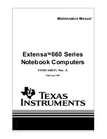 Preview for 1 page of Texas Instruments Extensa 660 Series Maintenance Manual