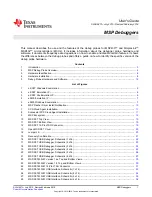 Preview for 1 page of Texas Instruments eZ-FET Emulation IP User Manual