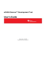 Preview for 1 page of Texas Instruments eZ430-Chronos User Manual