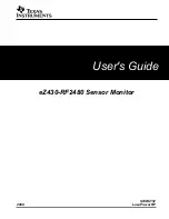 Preview for 1 page of Texas Instruments eZ430-RF2480 User Manual