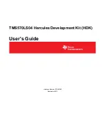 Preview for 1 page of Texas Instruments Hercules TMS570LS04 Series User Manual