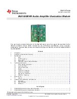 Texas Instruments INA1620EVM User Manual предпросмотр