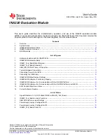 Texas Instruments INA220EVM User Manual preview