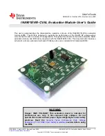 Preview for 1 page of Texas Instruments INA901EVM-CVAL User Manual