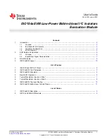 Texas Instruments ISO154 EVM Series User Manual предпросмотр