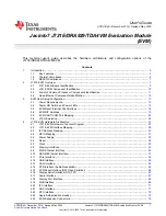 Preview for 1 page of Texas Instruments J721EXSOMXEVM User Manual