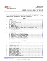 Preview for 1 page of Texas Instruments KCU105 User Manual