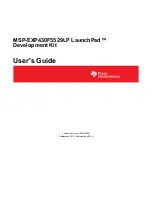 Preview for 1 page of Texas Instruments LaunchPad MSP-EXP430F5529LP User Manual