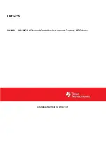 Texas Instruments LM3429 Manual предпросмотр