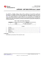 Предварительный просмотр 1 страницы Texas Instruments LM73605 User Manual