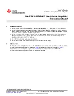 Preview for 1 page of Texas Instruments LME49720NABD User Manual