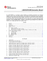 Предварительный просмотр 1 страницы Texas Instruments LMH1208 User Manual