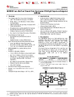 Texas Instruments LMK05028 Advance Information preview