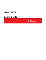 Предварительный просмотр 1 страницы Texas Instruments LMK05318EVM User Manual