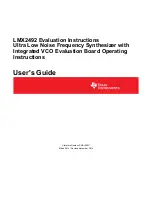 Texas Instruments LMX2492 User Manual preview