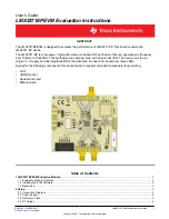 Предварительный просмотр 1 страницы Texas Instruments LMX2571EPEVM User Manual