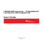 Texas Instruments LMX2594 User Manual preview