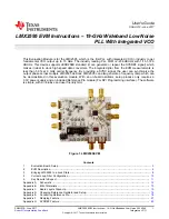 Предварительный просмотр 1 страницы Texas Instruments LMX2595EVM User Manual