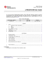 Texas Instruments LP592201DSC User Manual предпросмотр