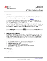 Предварительный просмотр 4 страницы Texas Instruments LP8580EVM User Manual