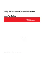 Preview for 1 page of Texas Instruments LP8754EVM User Manual