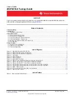 Предварительный просмотр 1 страницы Texas Instruments MCF8316A Tuning Manual