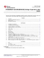 Предварительный просмотр 1 страницы Texas Instruments MSA025 User Manual